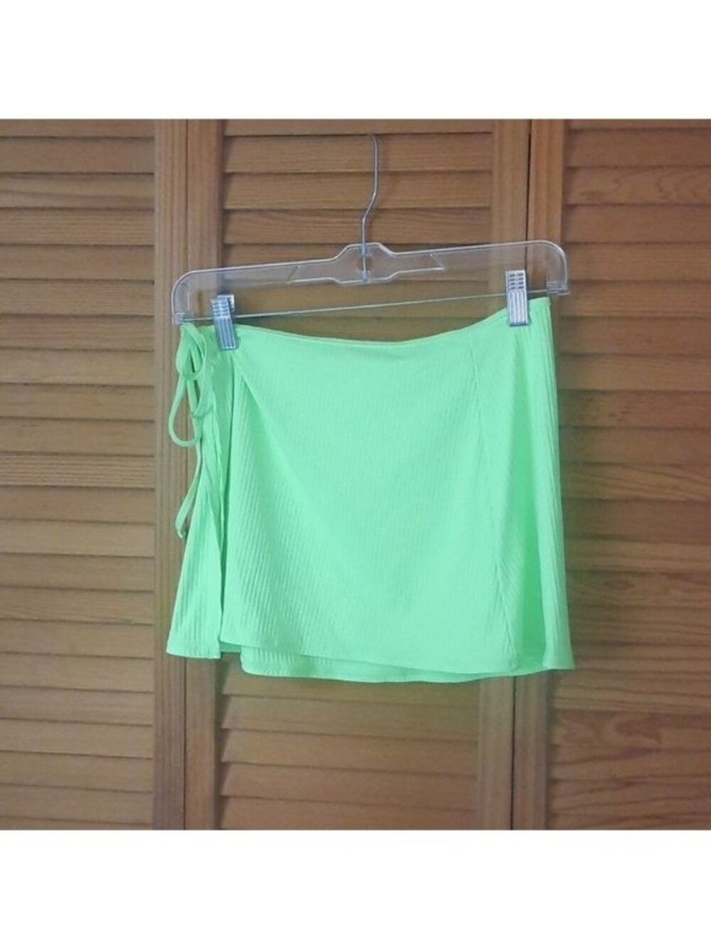 California Waves NWT Neon Mint Side Ties Ladies Bathing Suit Coverup  Size Small